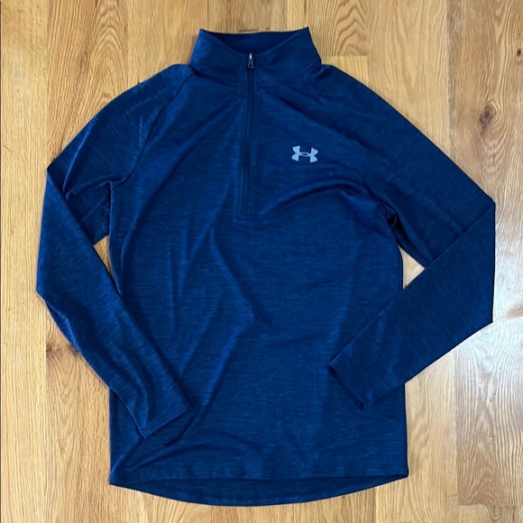 Under Armour Blue Quarter-Zip Pullover - Picture 1 of 2